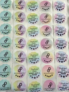 100  Thank You Stickers Poshmark Reviews
